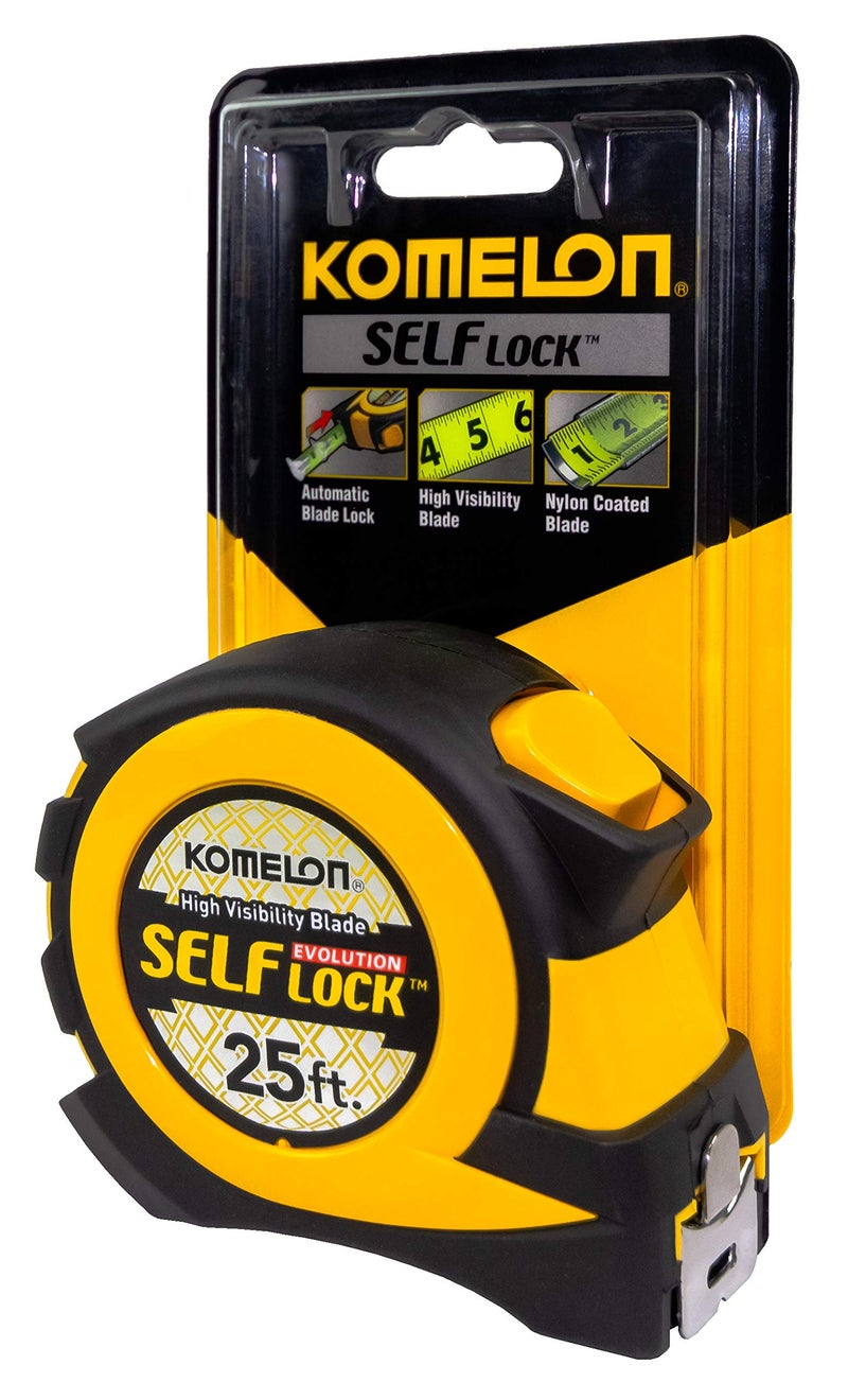 KOMELON متر قياس كوميلون EV2825 25' x 1" مع قفل ذاتي، عبوة واحدة - Image 2